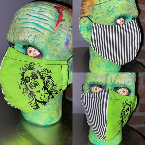 His & Hers Beetlejuice Face Mask - Picture 1 of 2